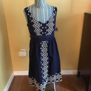 Navy Edme & Esyllte Anthropologie Dress